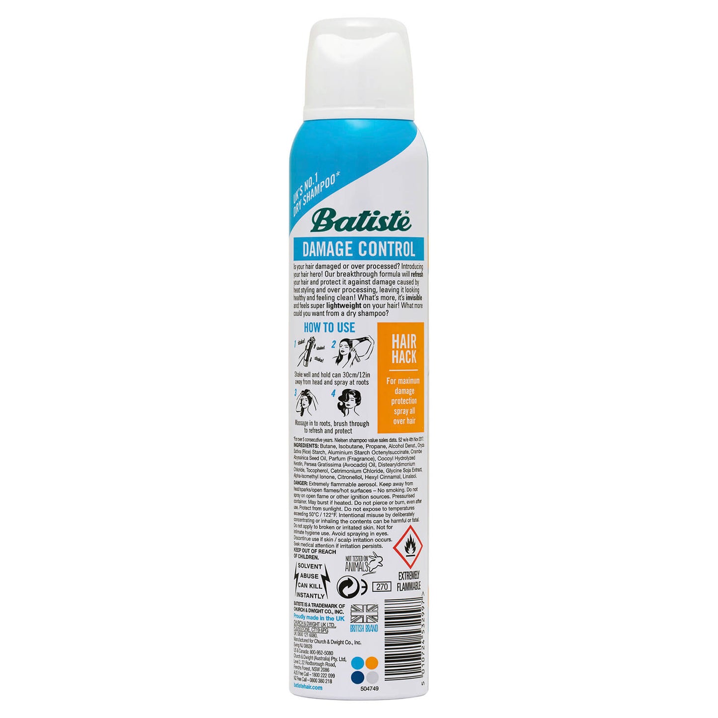 Batiste Damage Control Dry Shampoo 200ml