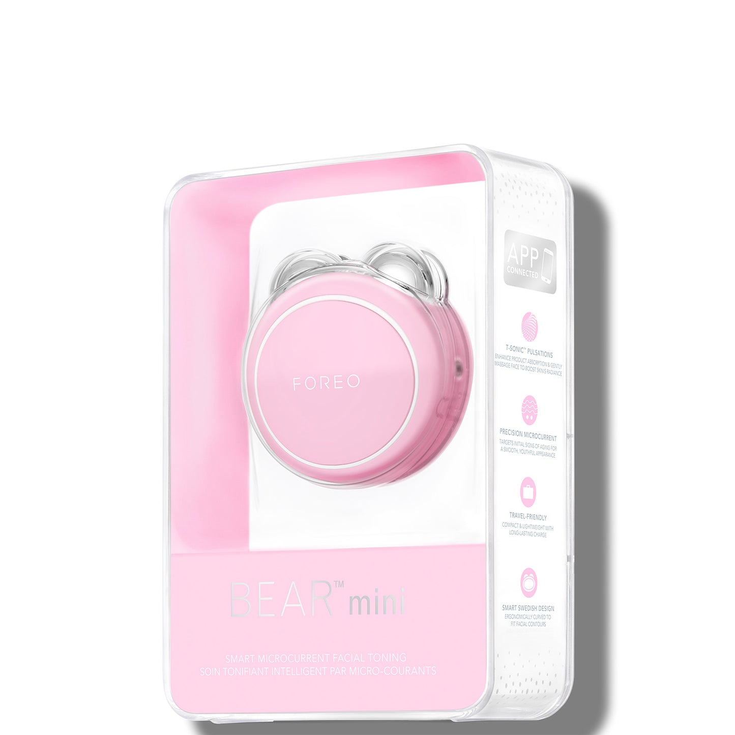 FOREO BEAR mini App-connected Microcurrent Facial Device - Pearl Pink