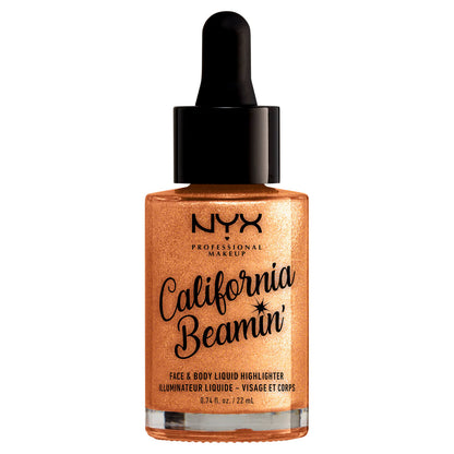 NYX Professional Makeup California Beaming Face and Body Liquid Highlighter 22ml (Various Shades)