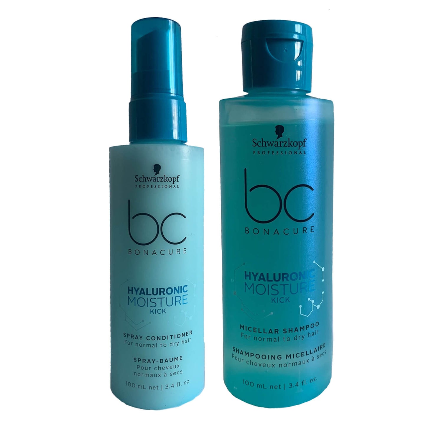 Schwarzkopf BC Bonacure Hyaluronic Moisture Kick Shampoo and Conditioner 2 x 100ml (Free Gift)