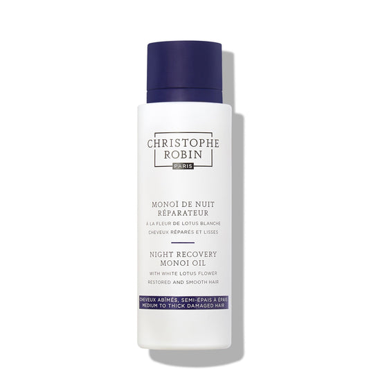 ‍Christophe Robin Night Recovery Monoi Oil With White Lotus Flower 150ml FREE