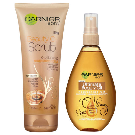 Garnier Body Beauty Oil and Scrub