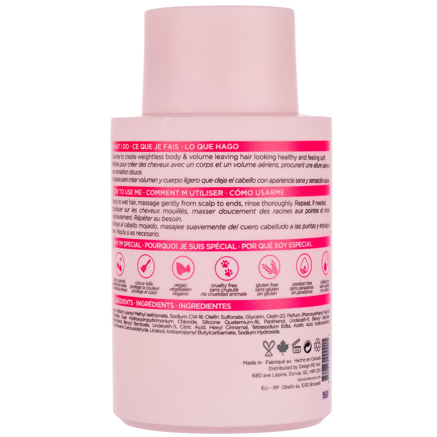 DESIGNME Puff Me Volumising Shampoo 300ml