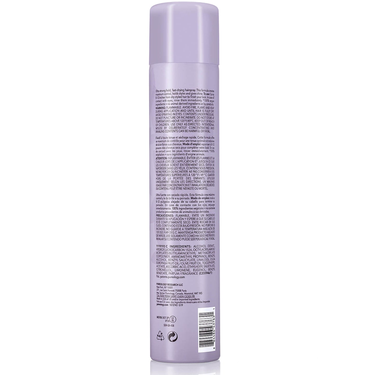 Pureology Style and Protect Lock it Down Hairspray 312g