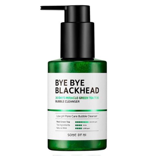 SOME BY MI Miracle Bye Bye 30 Days Blackhead Miracle Green Tea Tox Bubble Cleanser 120g