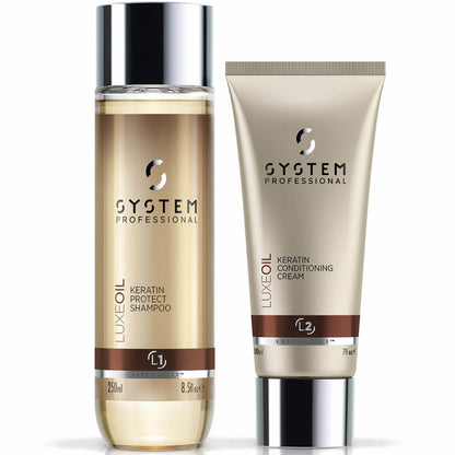 System Professional Luxe Oil Keratin Shampoo and Conditioner