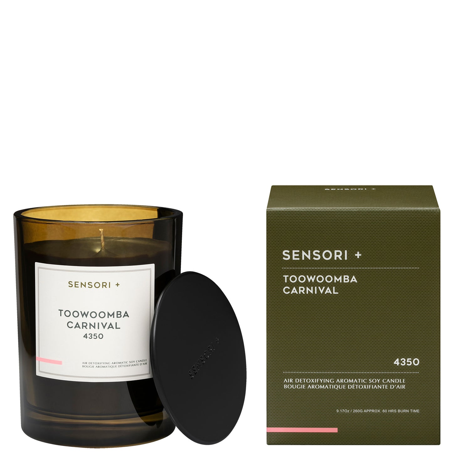 SENSORI+ Air Detoxifying Aromatic Toowoomba Carnival Soy Candle 260g