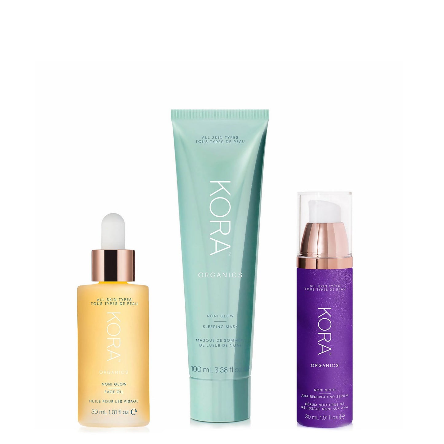 Kora Organics Glowing Skin Overnight Set