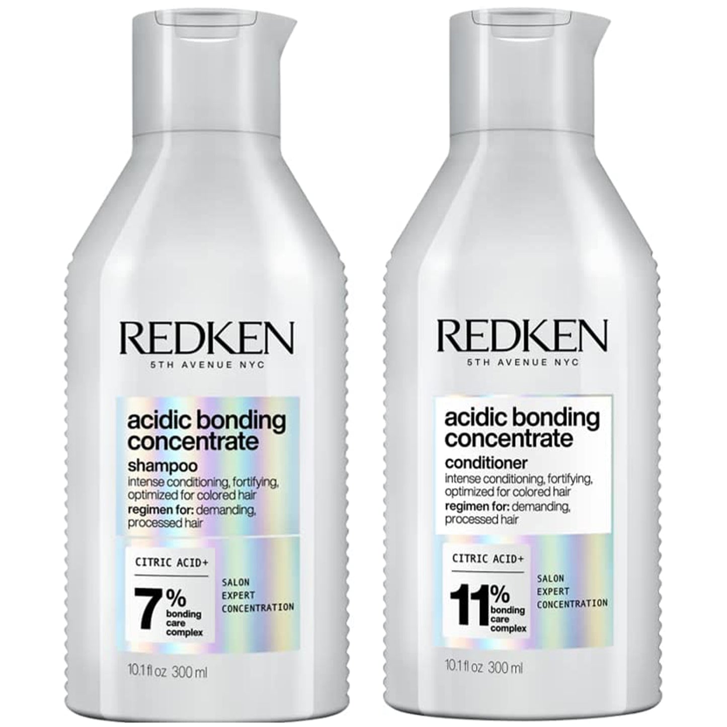 Redken Acidic Bonding Concentrate Shampoo and Conditioner Bond Repair Bundle 2 x 300ml