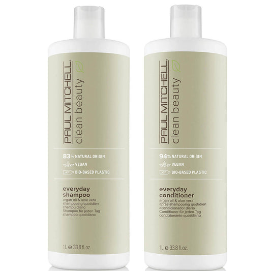 Paul Mitchell Clean Beauty Everyday Shampoo and Conditioner Supersize Set