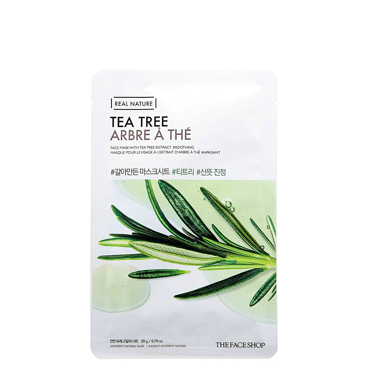 THE FACE SHOP Real Nature Sheet Mask - Tea Tree (Pack of 5)