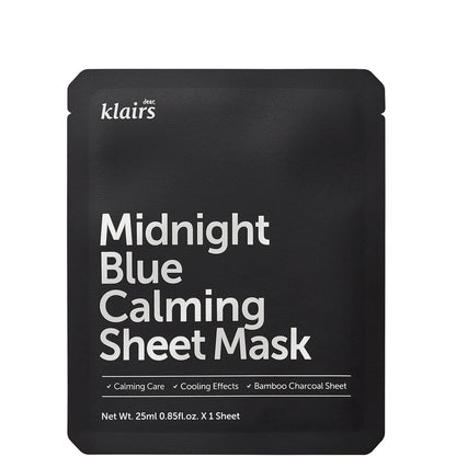 Dear, Klairs Midnight Blue Calming Sheet Mask (Pack of 5)