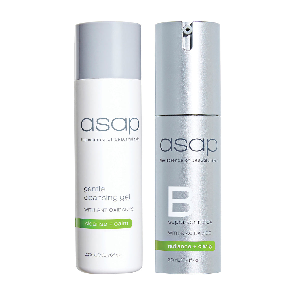 asap Gentle Cleansing Gel 200ml + Super B Complex 30ml Duo