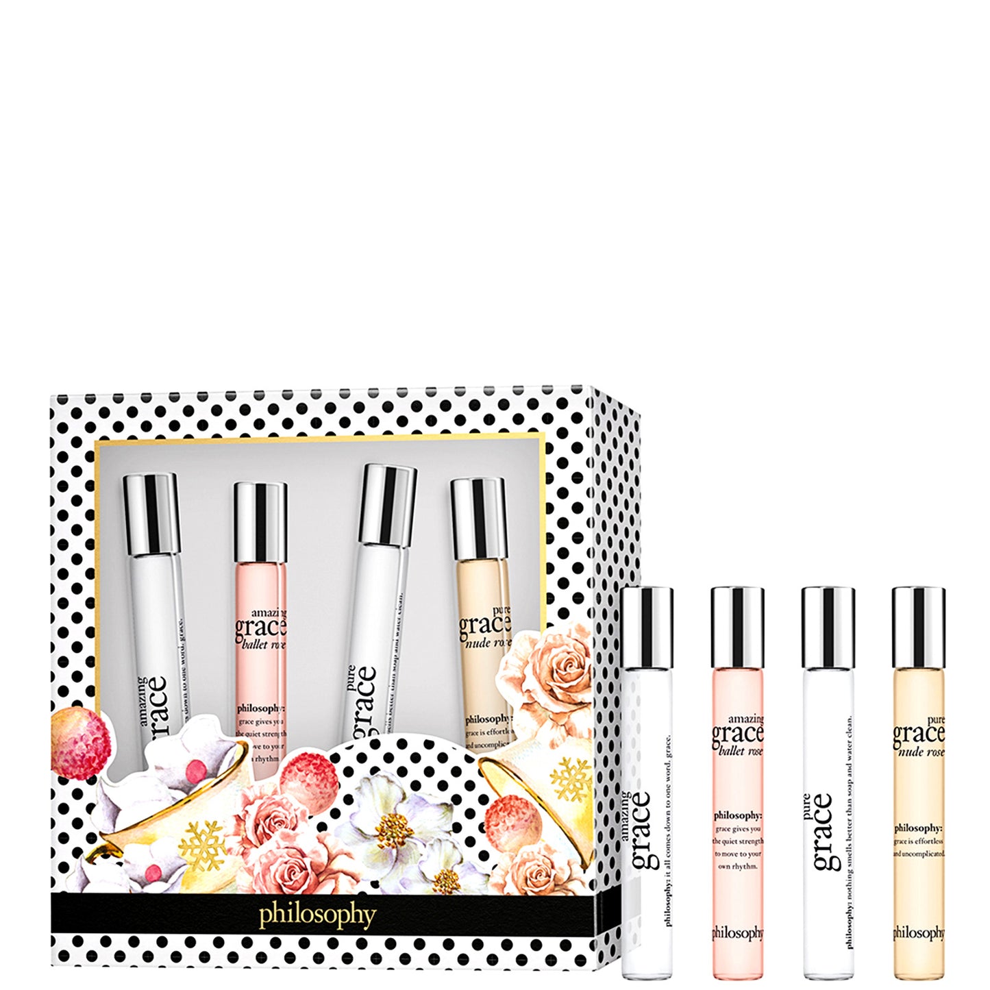 philosophy Grace and Gratitude 4 Piece Rollerball Set