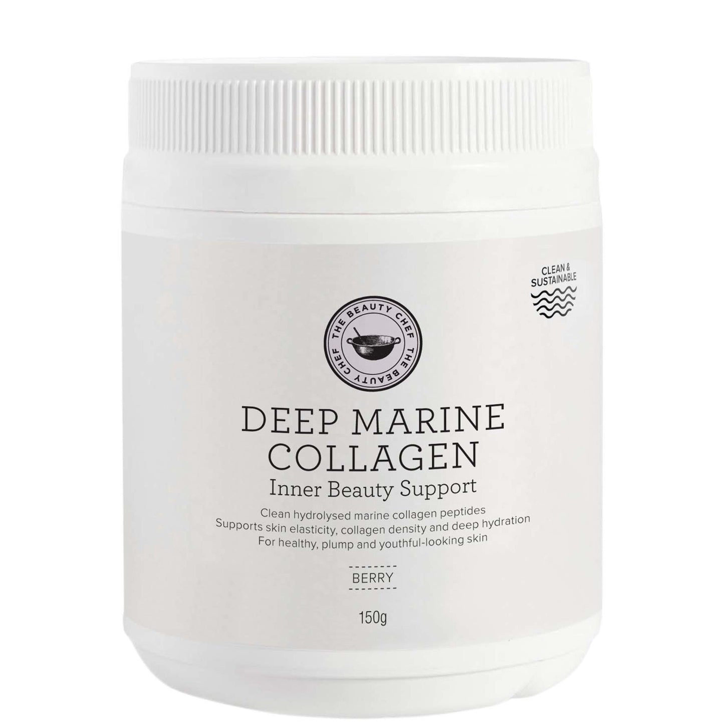 The Beauty Chef Deep  Marine Collagen Inner Beauty Support Berry 150g