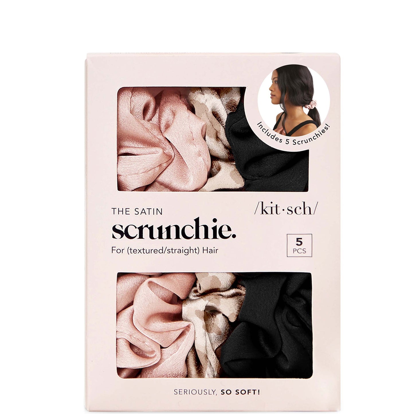 Kitsch Satin Sleep Scrunchies - Assorted