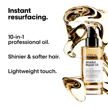 L'Oréal Professionnel Serie Expert Absolut Repair 10 in 1 Leave in Oil for Dry and Damaged Hair 90ml