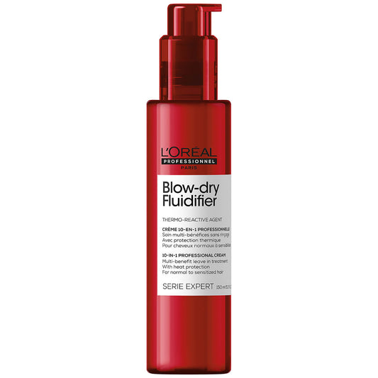 L'Oréal Professionnel Serie Expert Blow-Dry Fluidifier Multi-Benefit Blow Dry Cream with Heat Protection 150ml