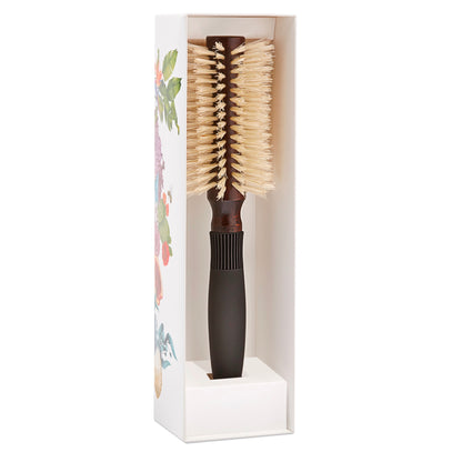 Christophe Robin Pre-Curved Blowdry Hairbrush with Natural Boar-Bristle and Wood - 12 Rows