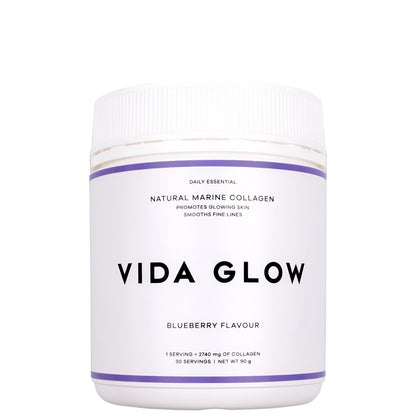 Vida Glow Marine Collagen Blueberry Loose Powder 90g