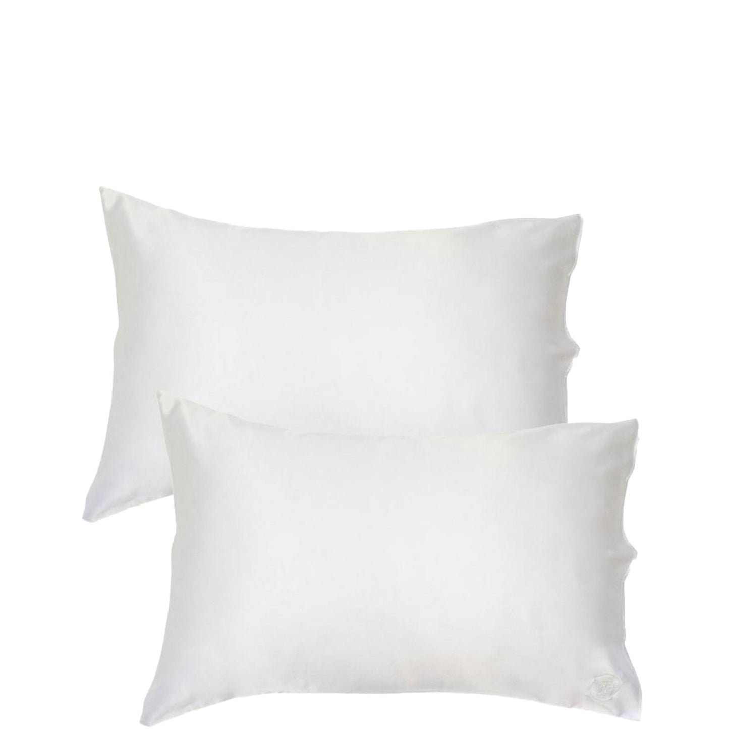 The Goodnight Co. Silk Pillowcase Twin Set Queen Size - White