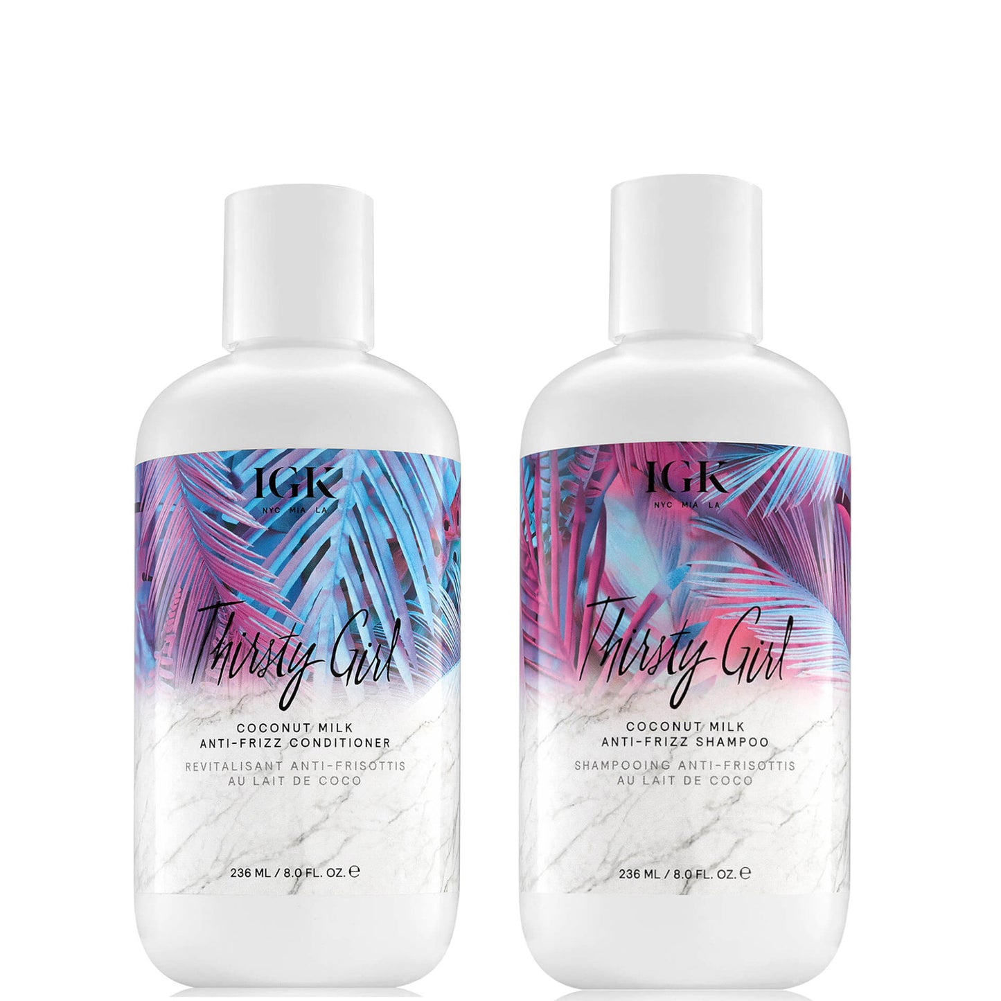 IGK Thirsty Girl Anti-Frizz Shampoo and Conditioner Bundle