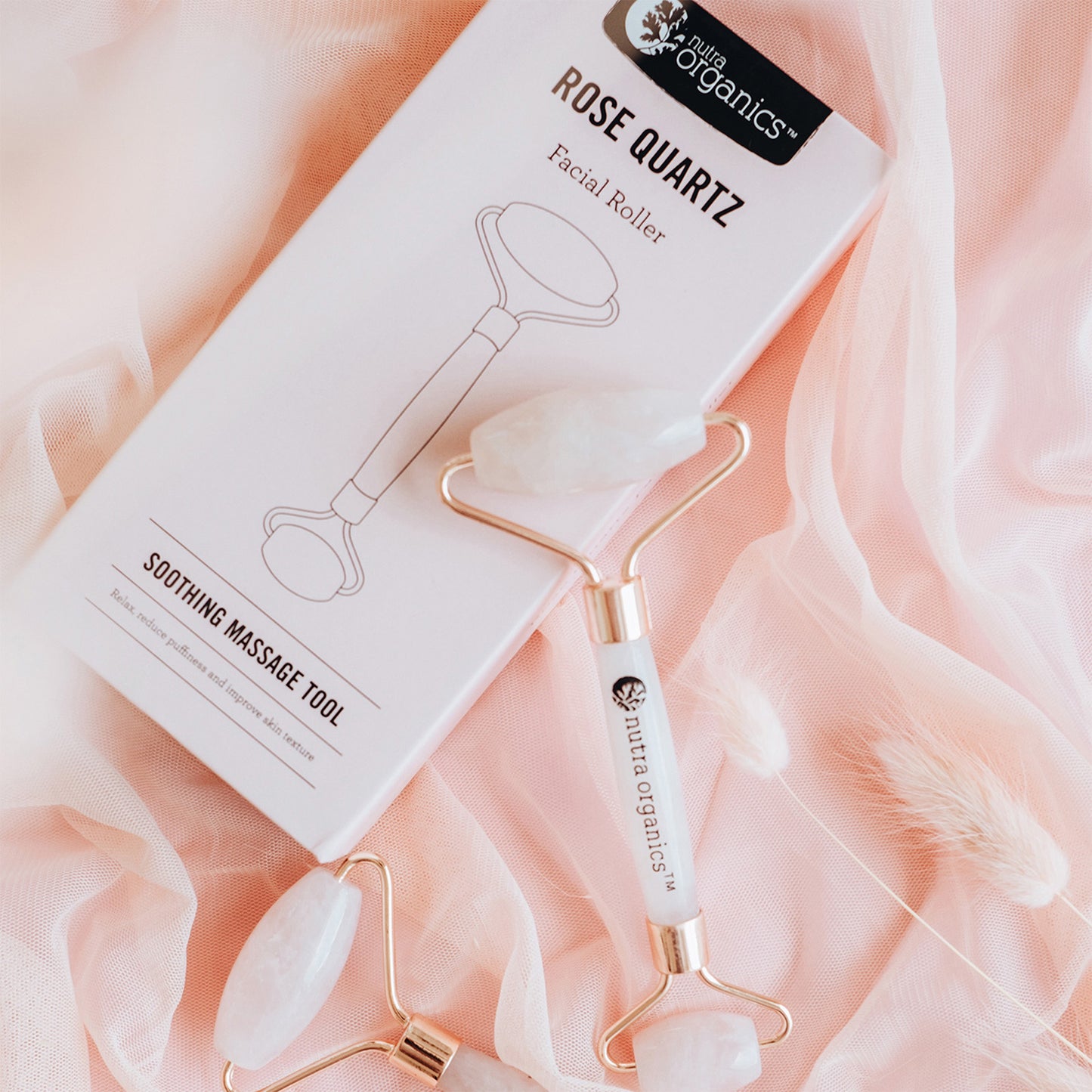 Nutra Organics Rose Quartz Facial Roller