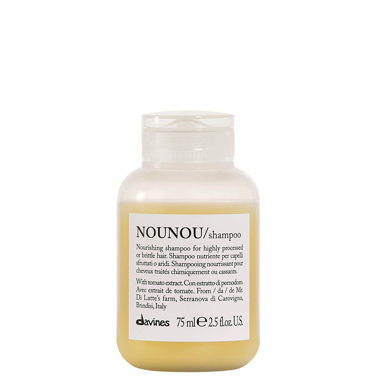 Davines NOUNOU Nourishing Shampoo for Colour Treated Hair 75ml