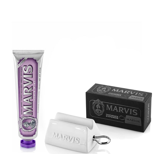 Marvis Jasmine Mint Toothpaste and Squeezer Bundle