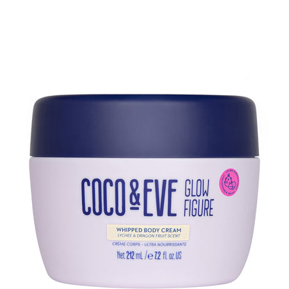 Coco & Eve Glow Figure Whipped Body Cream Lychee and Dragon Fruit Scent - 212ml