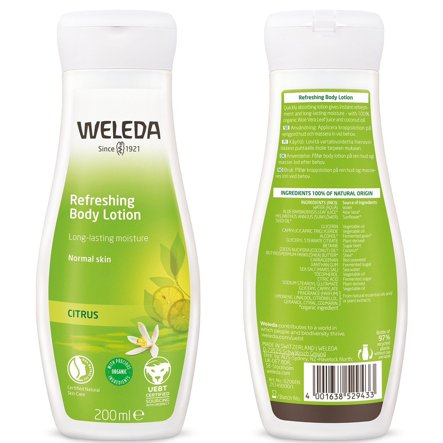 Weleda Refreshing Body Lotion Citrus 200ml