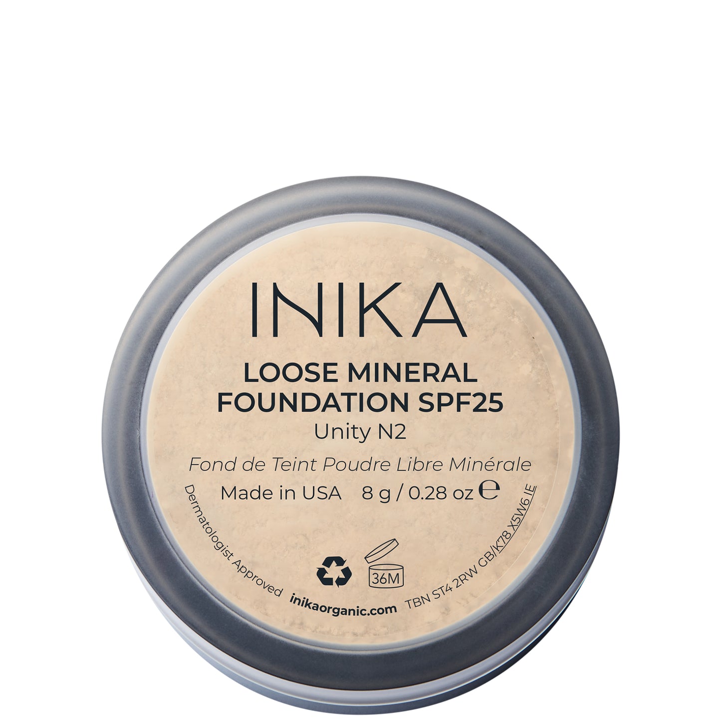 INIKA Loose Mineral Foundation SPF25 8g (Various Shades)