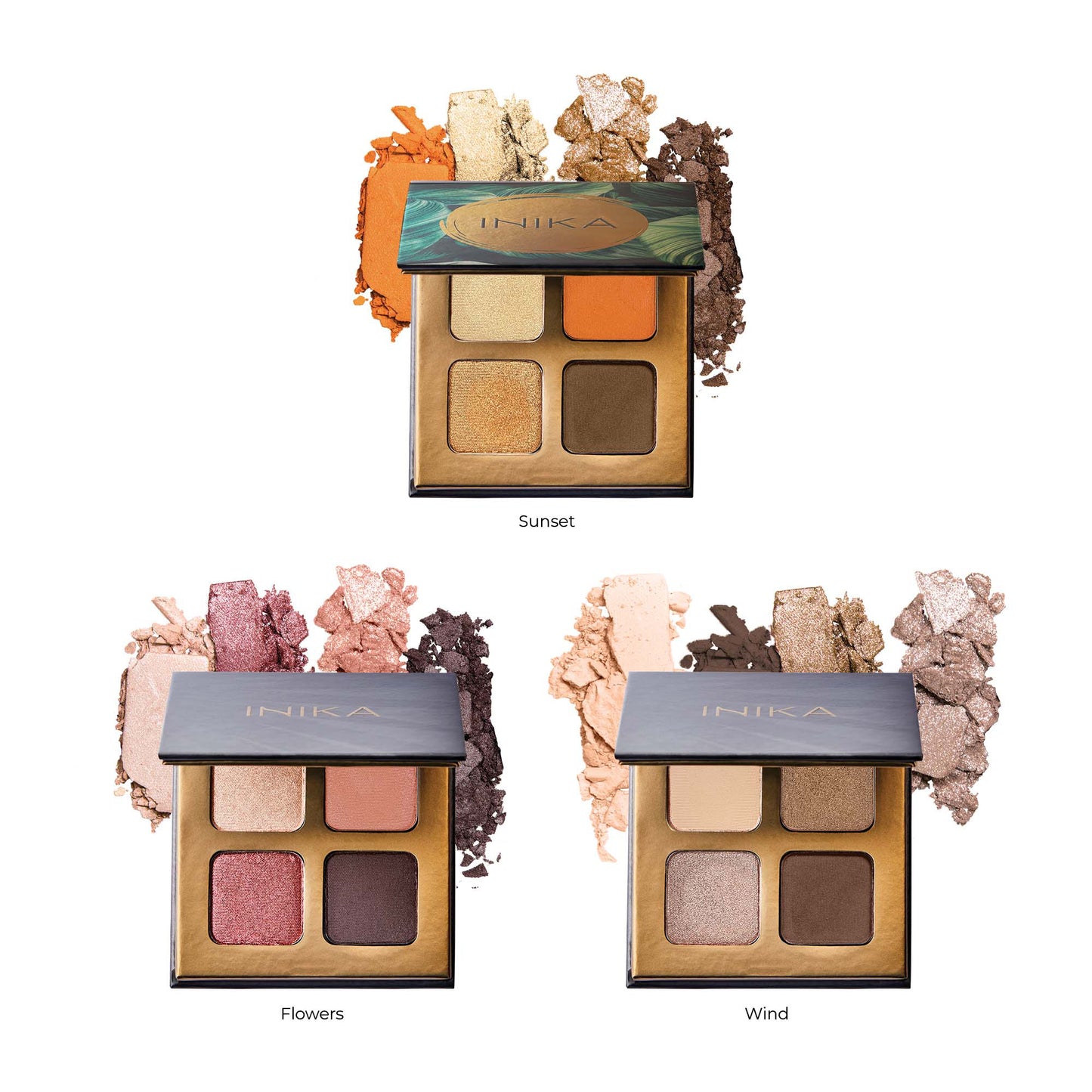 INIKA Quad Eyeshadow Palette - Wind