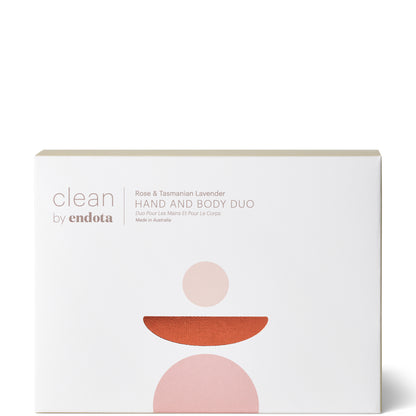 Clean by endota Rose and Tasmanian Lavender Duo Pack