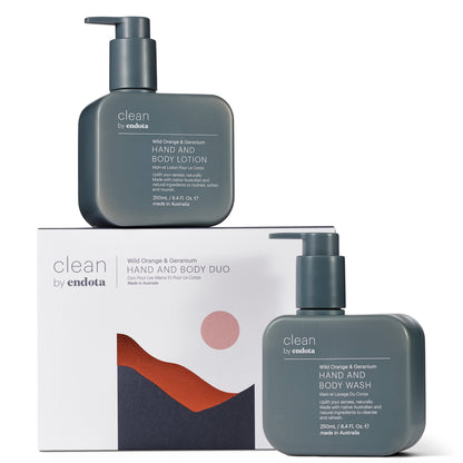 Clean by endota Wild Orange and Geranium Duo Pack