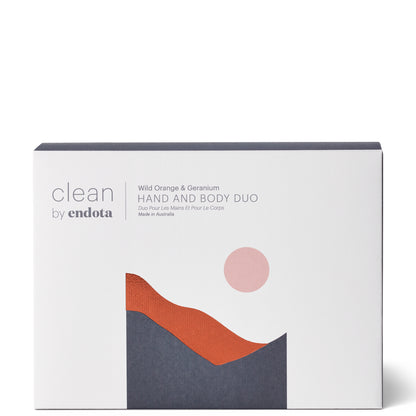 Clean by endota Wild Orange and Geranium Duo Pack