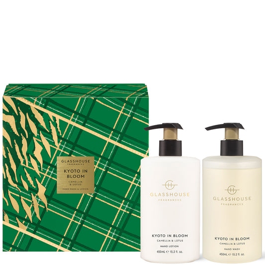 Glasshouse Fragrances Christmas Kyoto in Bloom Hand Care Duo Gift Set