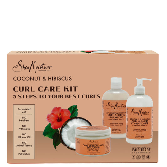 SheaMoisture Coconut and Hibiscus Curl Care Kit