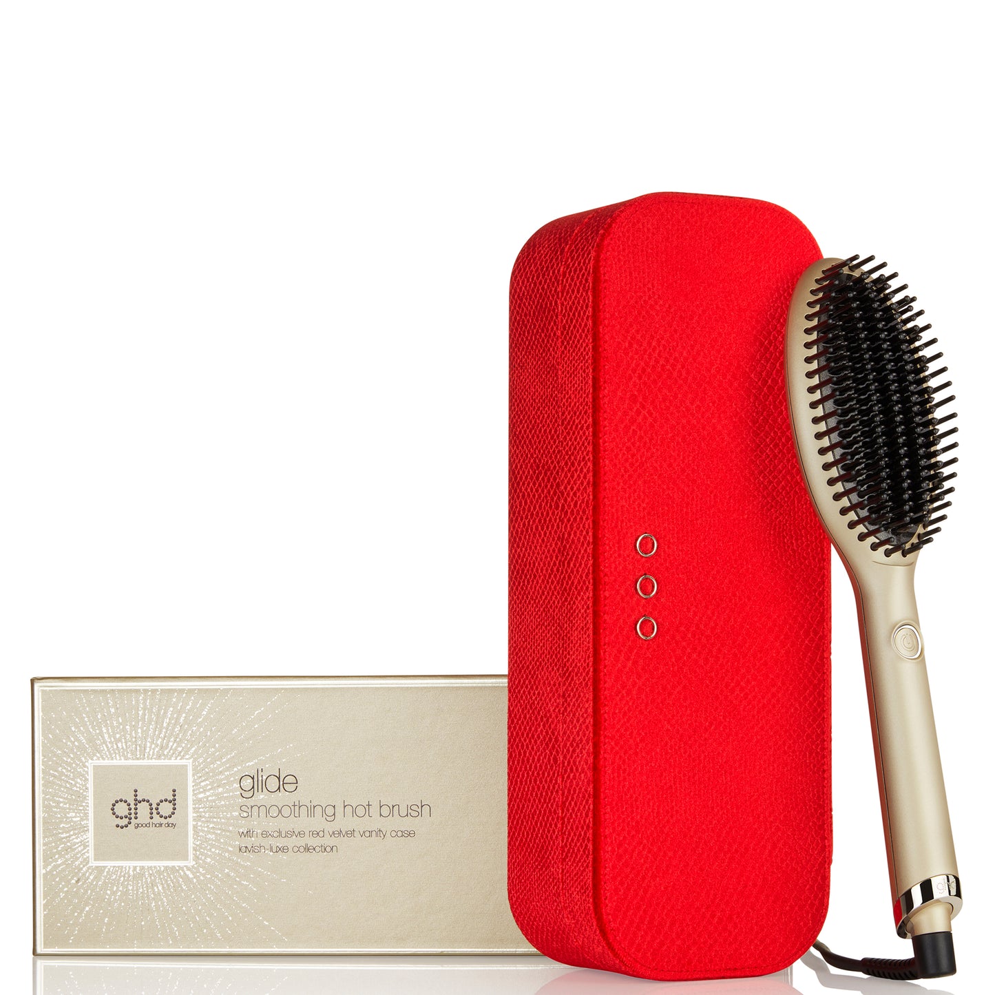 ghd Glide Hot Brush In Champagne Gold