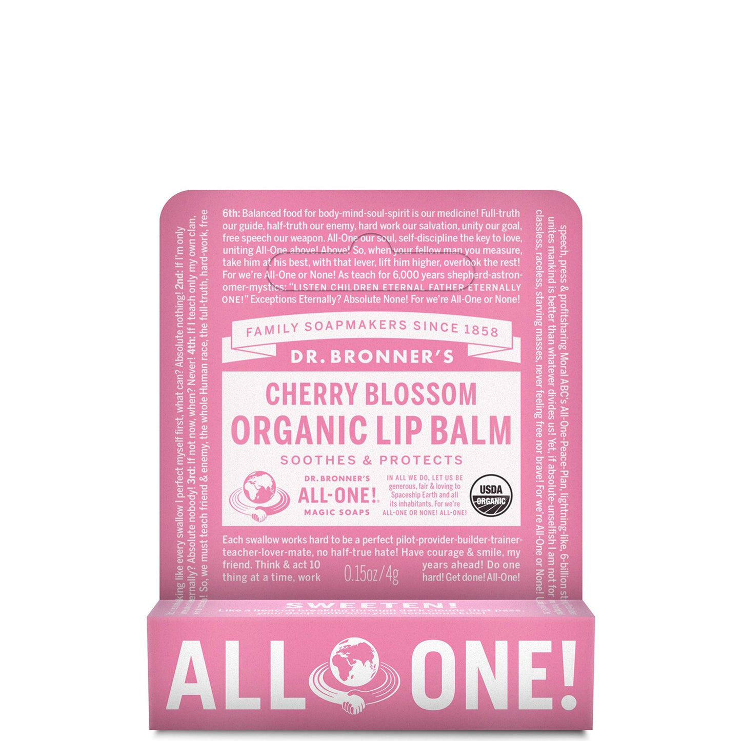 Dr. Bronner's Organic Lip Balm - Cherry Blossom