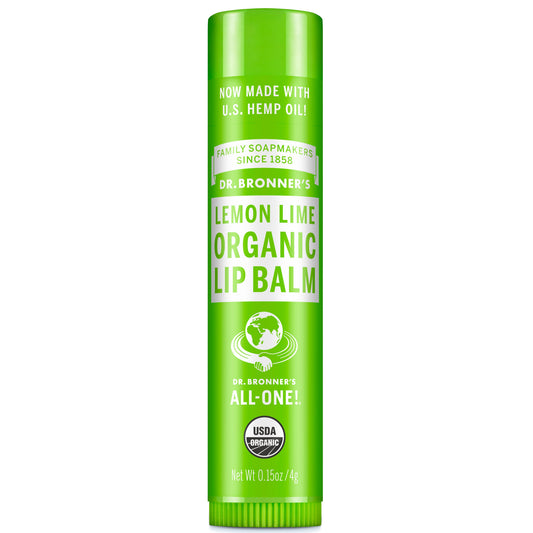 Dr. Bronner's Organic Lip Balm - Lemon and Lime