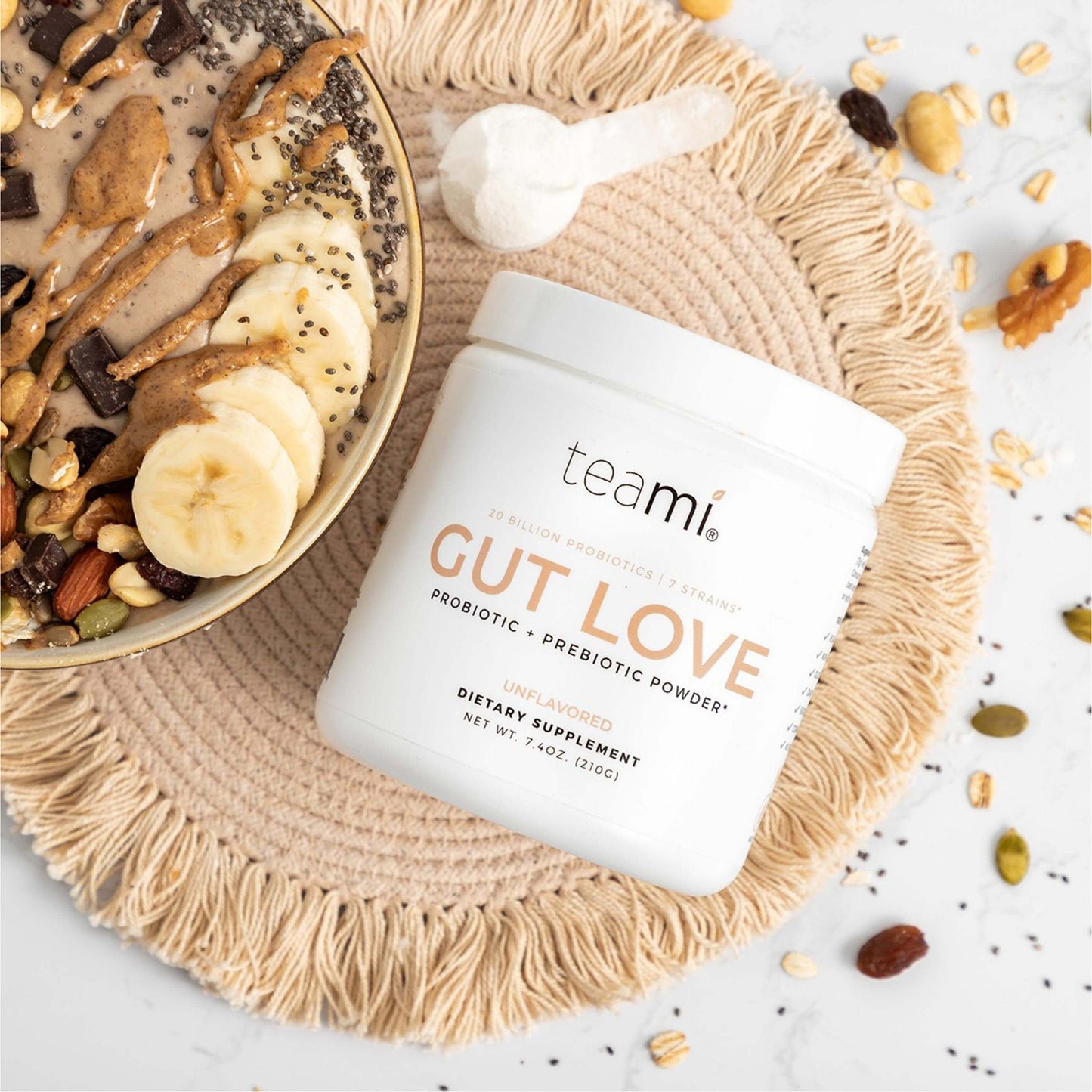 Teami Gut Love Probiotic and Prebiotic Powder - Unflavoured