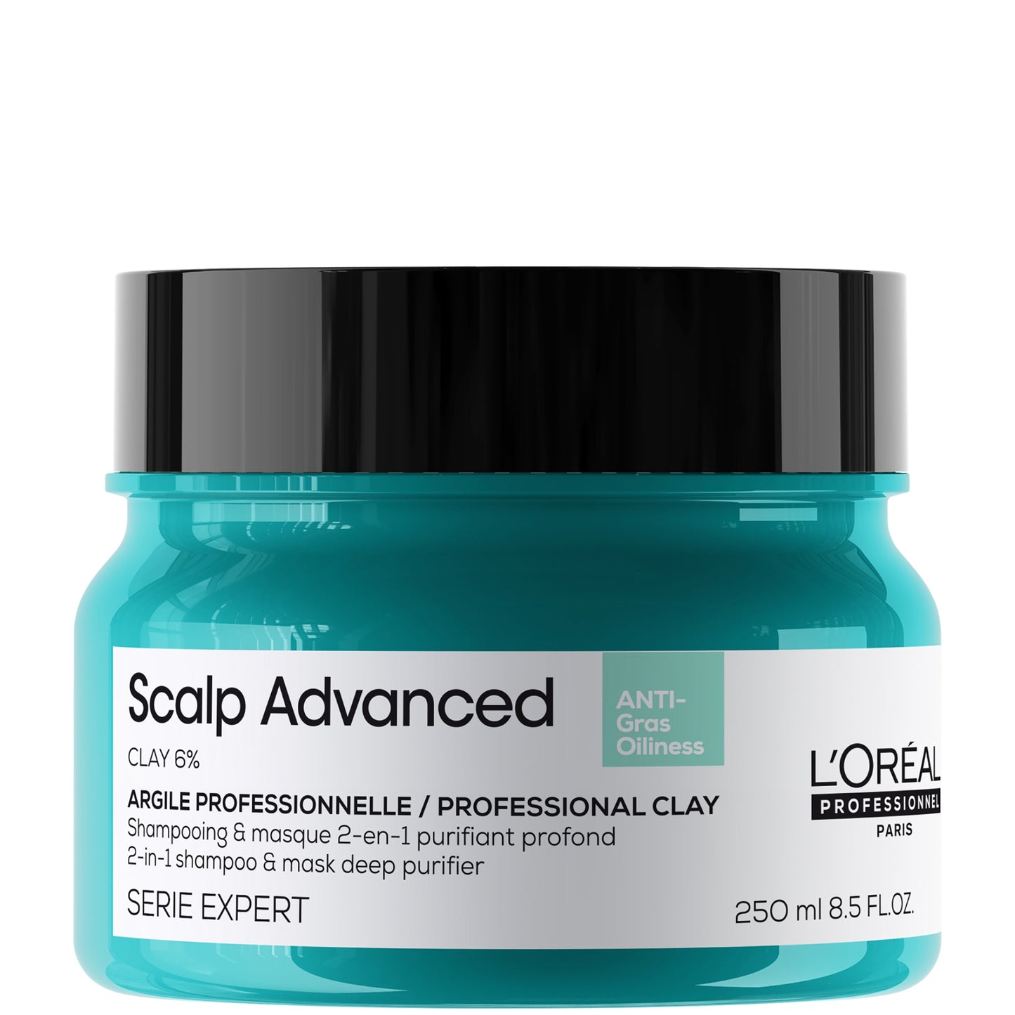 L'Oréal Professionnel Serié Expert Scalp Advanced Anti-Oiliness 2-in-1 Deep Purifier Clay Hair Mask 250ml