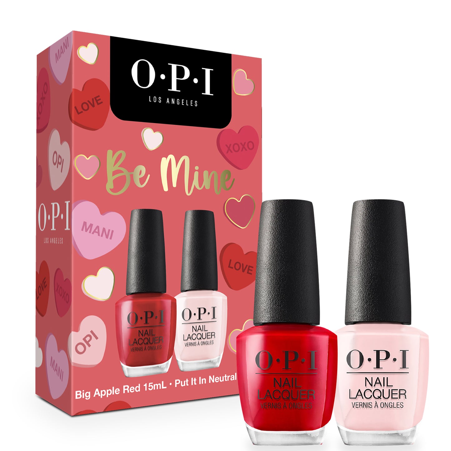 OPI Be Mine Big Apple Red and Put it in Neutral Nail Lacquer Duo