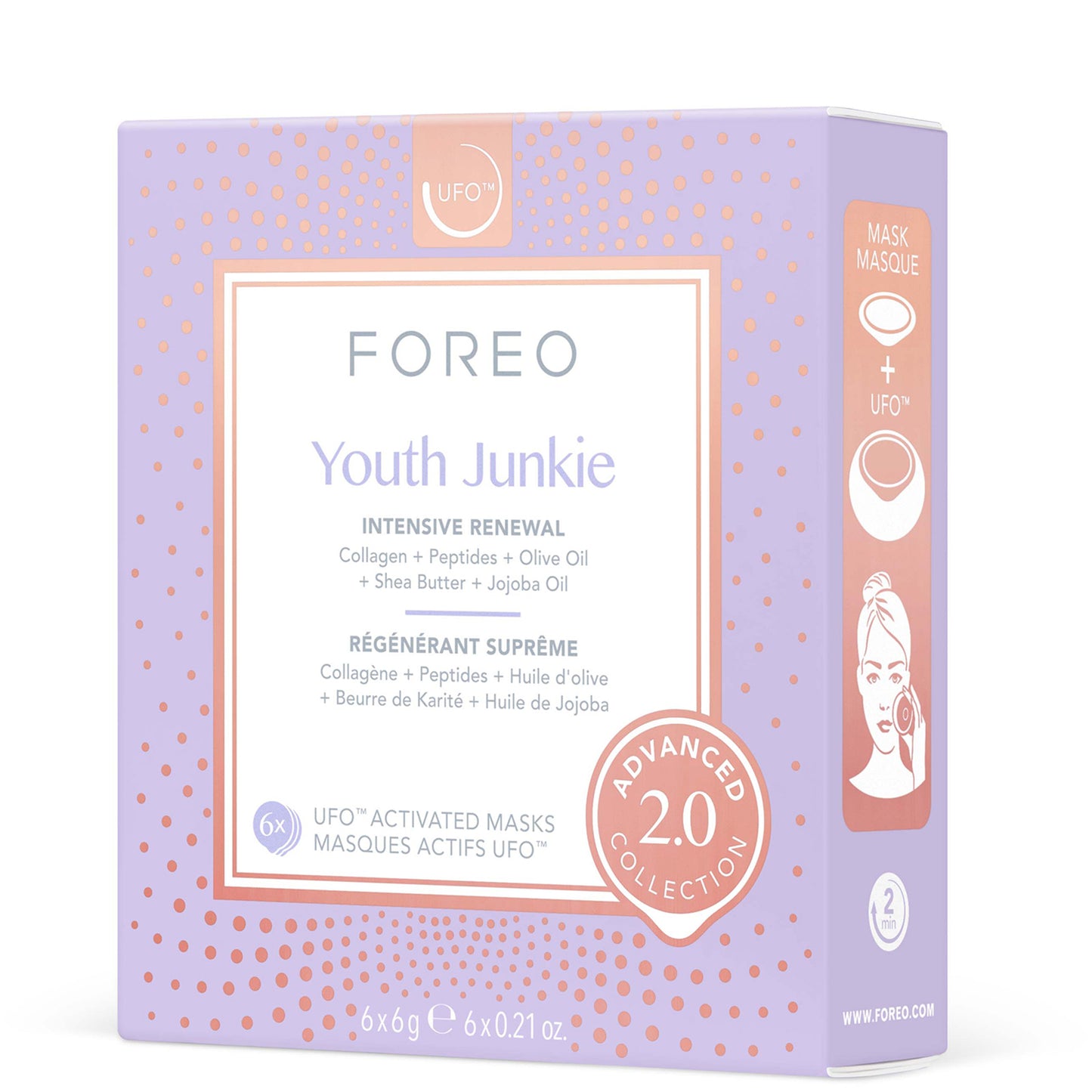 FOREO UFO Masks Youth Junkie 2.0 x6