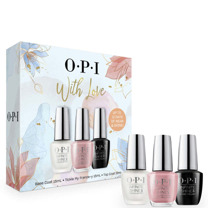 OPI Infinite Shine Trio Gift Set - Base Coat, Tickle My France-y, Top Coat