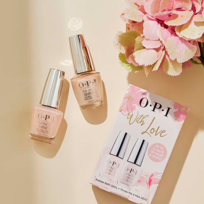 OPI Infinite Shine Duo Gift Set - Bubble Bath, Throw Me A Kiss