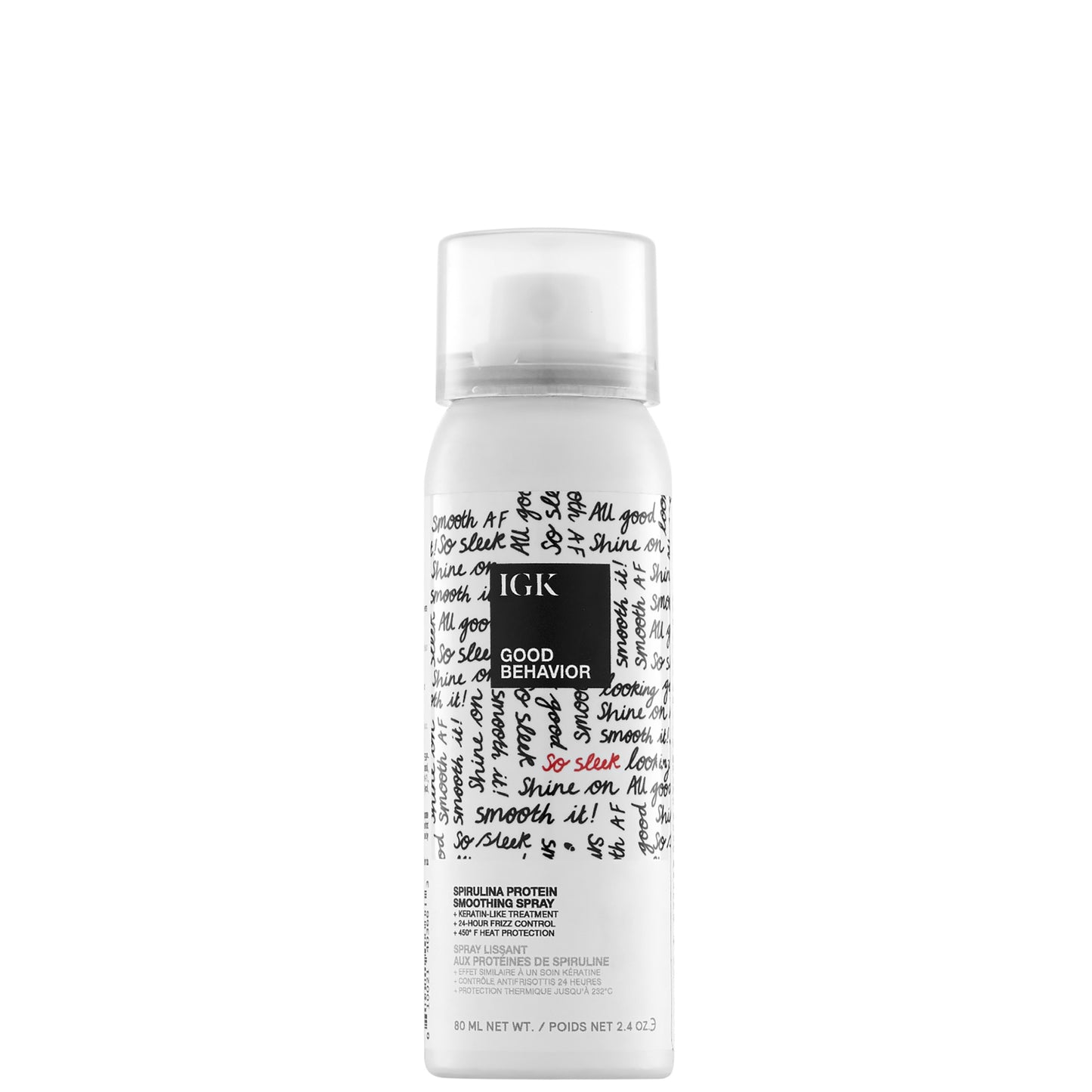 IGK Good Behavior Travel Size Spirulina Protein Smoothing Spray 100ml