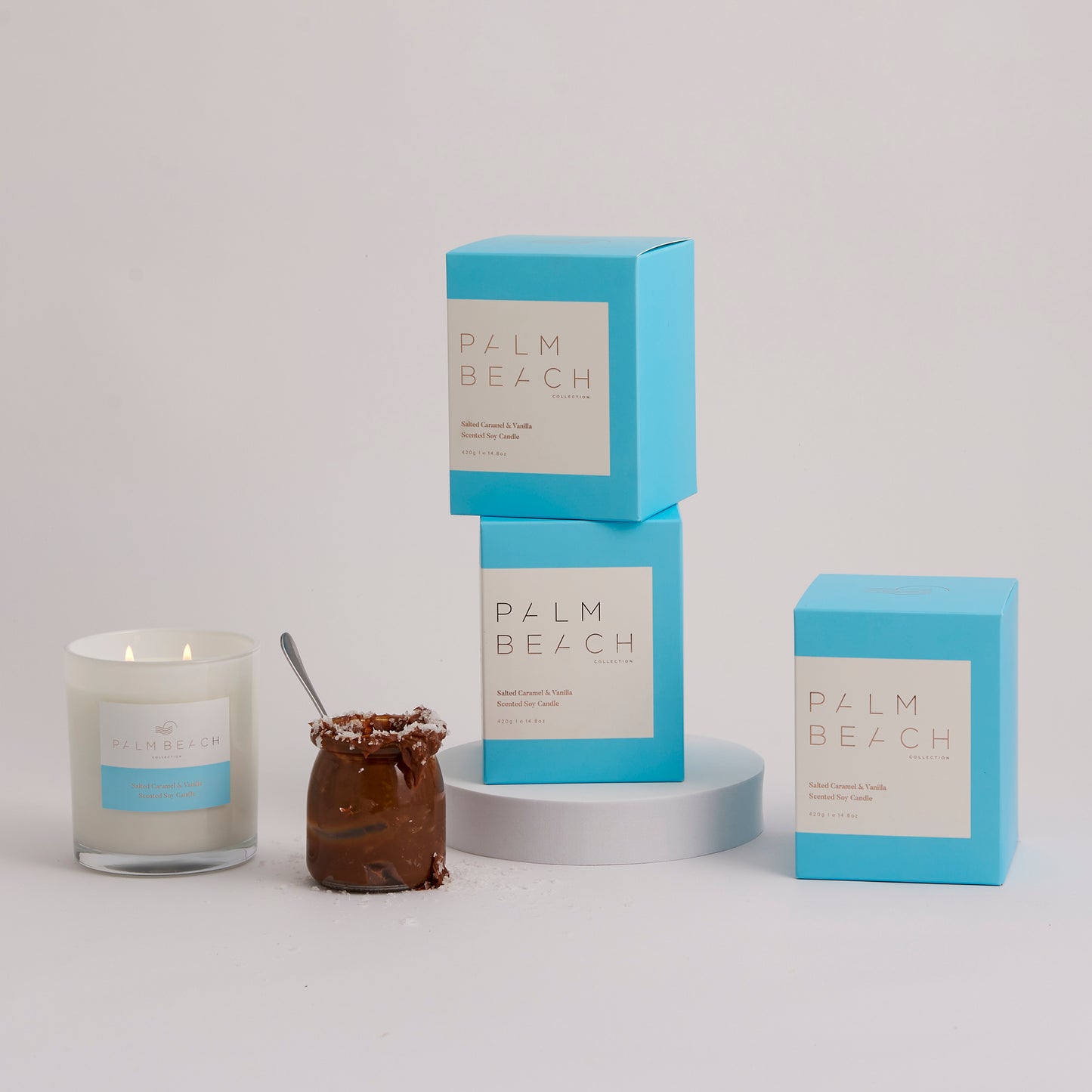 Palm Beach Collection Salted Caramel & Vanilla 420g Standard Candle