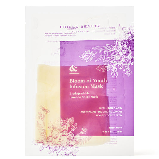 Edible Beauty & Bloom of Youth Infusion Mask - Single